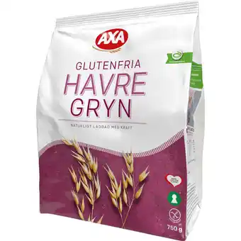 Axa havregryn glutenfrie | havregryn fra axa, som er glutenfrie, indeholder 100% fuldkorn.