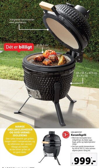 Lidl Grillmeister keramikgrill tilbud
