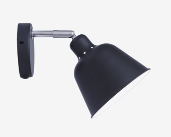 Daells Bolighus Væglampe carpenter sort ø15cm tilbud