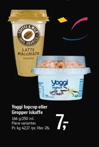 Føtex Yoggi topcup el. gropper iskaffe tilbud