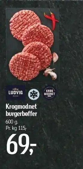 Føtex Ludvig krogmodnet burgerbøffer tilbud