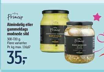 Føtex Salling princip almindelig eller gammeldags modnede sild tilbud