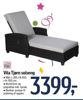 Føtex Vila tjørn solseng tilbud