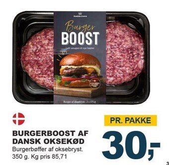 Let-Køb Burgerboost af dansk oksekød tilbud
