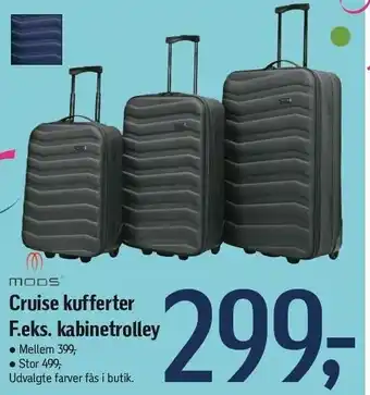 Føtex Mods cruise kufferter f.eks. kabinetrolley tilbud