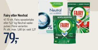 Føtex Fairy maskinopvask-tabs tilbud