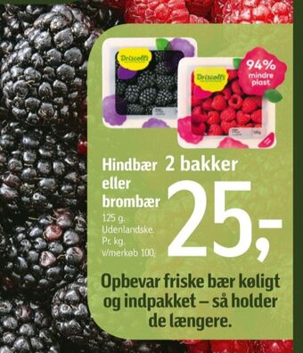 Føtex Driscolls hindbær tilbud