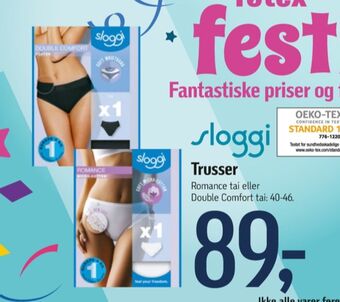 Føtex Sloggi trusser tilbud