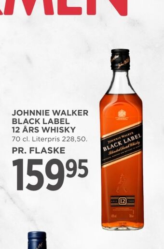 MENY Black label whisky tilbud
