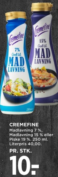 MENY Cremefine madlavningsfløde 7 % tilbud
