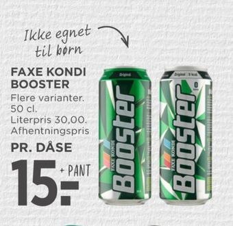 MENY Booster energidrik tilbud
