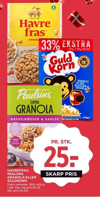 Havrefras morgenmadsprodukt