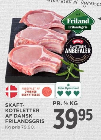 MENY Friland frilandsgris grisekoteletter tilbud