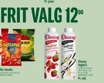 Min Købmand Cheasy yoghurt vanilje tilbud