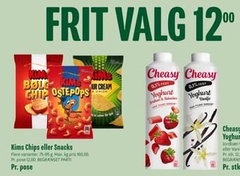 Min Købmand Kims snacks tilbud