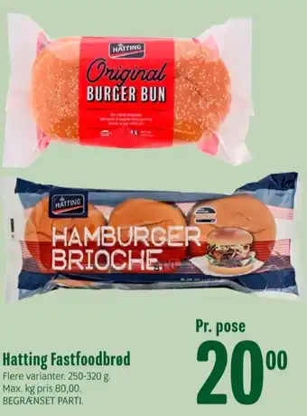Min Købmand Hatting burgerboller tilbud