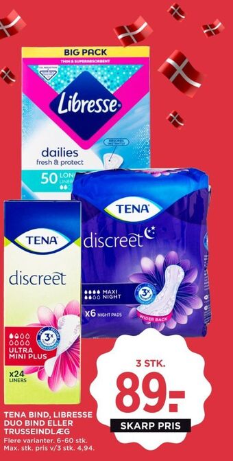 MENY Libresse bind tilbud