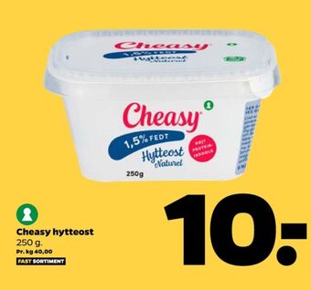 Netto Cheasy hytteost naturel 1,5% tilbud