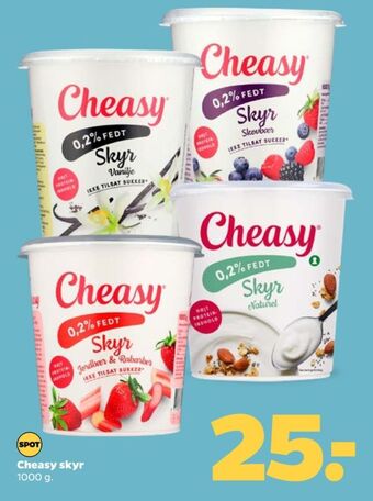 Netto Cheasy skyr naturel tilbud