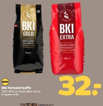 Netto Extra specialristet kaffe formalet tilbud