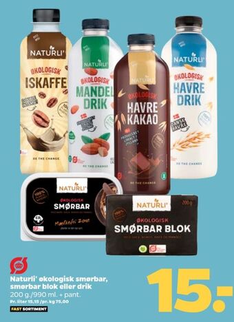 Naturli' smørbar - blok