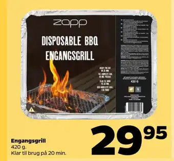 Zapp engangsgrill