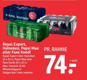 SPAR Export øl tilbud