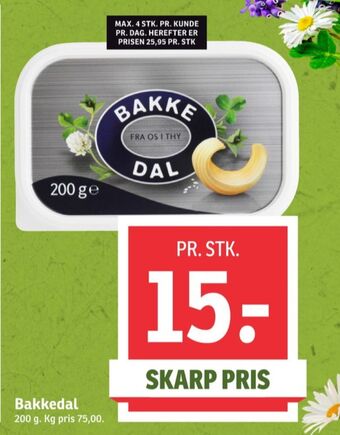 SPAR Bakkedal smørbar tilbud