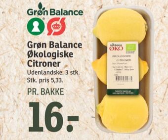 SPAR Grøn balance citroner tilbud