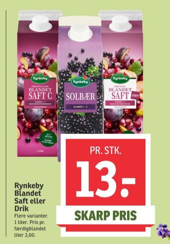 SPAR Blandet saft c konc. frugtsaft tilbud