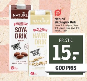 SPAR Naturli' havredrik tilbud