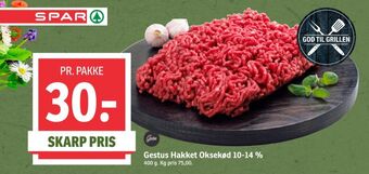 SPAR Gestus hakket oksekød tilbud