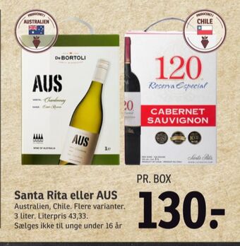SPAR Ukendt australsk hvidvin tilbud