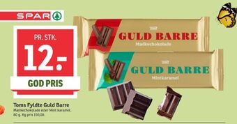 SPAR Guldbarre chokoladebar mælkechokolade tilbud