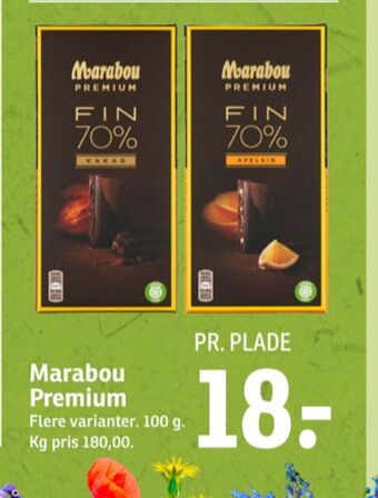 SPAR Premium chokoladeplade fin 70% appelsin tilbud
