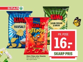 SPAR Kims snacks tilbud