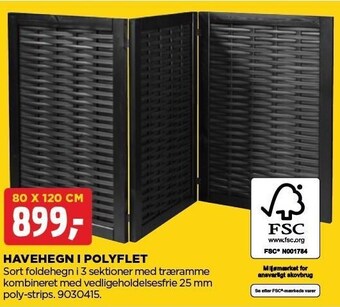 jem & fix Havehegn i polyflet tilbud