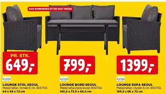 jem & fix Lounge stol seoul, lounge bord seoul el. lounge sofa seoul tilbud