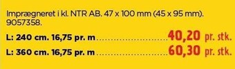 jem & fix Imp. reglar pr stk 47x100 mm tilbud
