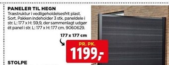 jem & fix Paneler til hegn tilbud