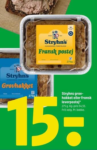 Coop 365 Stryhns grovhakket eller fransk leverpostej tilbud
