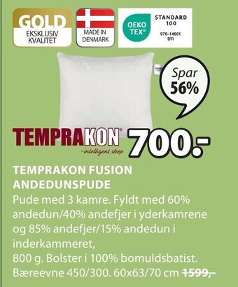 JYSK TEMPRAKON FUSION ANDEDUNSPUDE tilbud
