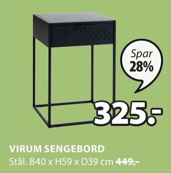 JYSK VIRUM SENGEBORD tilbud