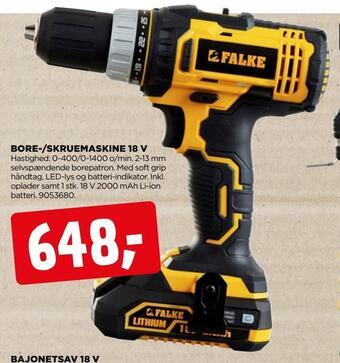 jem & fix Bore-/skruemaskine 18 v tilbud