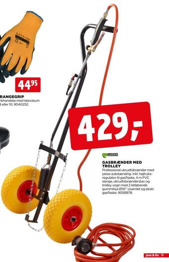 jem & fix Gasbrænder med trolley tilbud