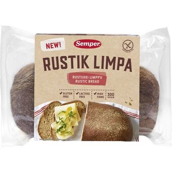 Motatos Semper glutenfrit brød rustik limpa 300g tilbud