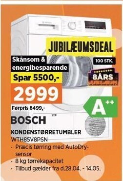 Power Kondenstørretumbler tilbud