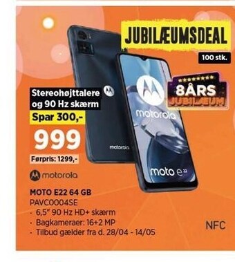 Power Motorola moto e22 64 gb tilbud
