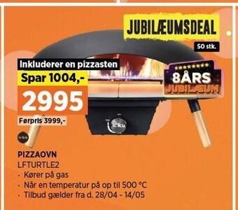 Power Pizzaovn tilbud