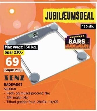 Power Senz badevægt tilbud
